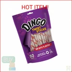Dingo Twist Sticks Rawhide For Dogs, Made With Real Chicken, 50 Count. Fixed Price $20.66.