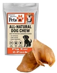 Pets Plus Pig Ears For Dogs 2-PACK Natural Chews Long Lasting Treats. Fixed Price $18.99.