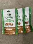 Greenies Pill Pockets Peanut Butter 30 Count Dog Medicine Treats (3PACK). Fixed Price $8.00.