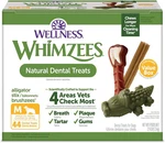Whimzees Wellness Value Box Dog Dental Treats, Medium Size (44 Count). Fixed Price $55.60.