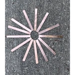 5"X.5" Raw Copper Stamping Strips 10/PACK Made From 16OZ (aprox 24 Gauge). Fixed Price $38.00.