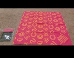 *new* Credelio Quattro Vet Medicine Promo Dog Bandana 24" Square Pink & Orange. Fixed Price $6.29.