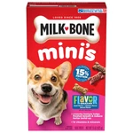 Milk Bone Snacks Mini Dog Biscuits, Flavored Crunchy Treats, 15 Oz. Fixed Price $7.40.