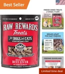 Raw Rewards Freeze-dried Beef Liver Treats Healthy Human-grade Pet Snacks. Fixed Price $25.19.
