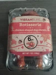 Holiday Dog Treat Long-lasting Rotisserie Chicken Shaped Chew 100% Rawhide Free. Fixed Price $15.99.
