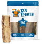 Beef Dog Bones 5-6" Long 100% Natural Ribs Chews By 123 Treats. Fixed Price $19.99.