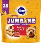 Mini Jumbone Small Dog Treats, Like Shell With Beef Flavor, 35 (. Fixed Price $16.99.