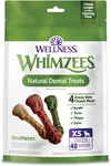 Whimzees Brushzees Dog Dental Treats, Natural Chews, Extra Small Size Stick, (4. Fixed Price $17.49.