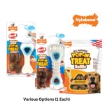 Nylabone Puppy Power Chew Knuckle & Pop-in Treat Toy. Fixed Price $12.95.