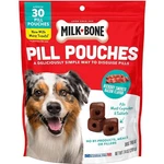 Milk-bone Pill Pouches Dog Treats, Hickory Smoked Bacon Flavor, 30 Count Bags. Fixed Price $12.85.
