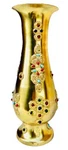 Qt Flower Vase Handmade Golden Brass Stone Finishing Work For .... Fixed Price $74.10.