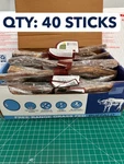 40-PACK Lot Canine Caviar Bully Stix 12" Sticks 100% Natural Grass Fed Buffalo. Fixed Price $112.49.
