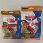 2 Pks Kong Snacks 1 Peanut Butter For Small & Bacon Cheese Lg. Fixed Price $14.00.