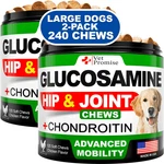Glucosamine For Dogs Pack Hip And Joint Supplement With Chondroitin 240 Chews. Fixed Price $38.87.
