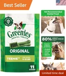 All-natural 3 Oz Dental Chews For Small Breeds Freshens Breath & Cleans Teeth. Fixed Price $10.98.