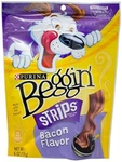 Beggin' Strips Dog Treats, Bacon Flavor, 6 Oz Pouch. Fixed Price $14.85.