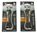 (2) Zeus Nosh Chicken Strong Dog Bones, Toys Aggressive Chewers. Fixed Price $8.49.