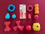 Assorted Dog Toys: Kong, Spot, Ruffwear, Nylabone, Eastblue In Good Condition!. Fixed Price $14.00.