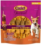 Cadet Gourmet Pork Hide Shish Kabobs -dog 18 Count. Fixed Price $50.59.