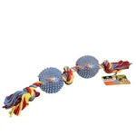 Top Paw Knot Rope With Balls Dog Fetch Toy. Fixed Price $16.00.