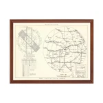Old Map Of Smoky Hill Air Force Base Vicinity, Ks 1951 - Vin. Fixed Price $52.99.