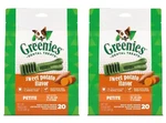 (2 Pack Lot) Petite Greenies Sweet Potato Dental Bone Dog Treat - 20 Per Bag New. Fixed Price $38.99.