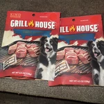 Set Of 2 Kind Rewards Grill House Bac'n Sizzlers Flavor Dog And Puppy Treats. Fixed Price $11.80.