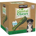 Kirkland Signature Dental Chews 72 Dog Treats. Fixed Price $44.95.