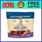 Golden Rewards Duck Flavor Premium Dry Jerky Treats For All Dogs, 64 Oz. Fixed Price $36.78.