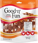 Good Fun Triple Flavor Kabobs Dog Chews Chicken Duck Pork 24OZ Treats. Fixed Price $22.99.