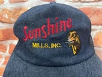 Vintage Sunshine Mills Dog Food Denim Mesh Trucker Snapback 80S Hat. Fixed Price $41.40.