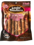 Pack Lovin Tenders 8 Pork, Chicken & Rawhide Rolls, Dog Treat 7OZ EXP:11/27. Fixed Price $26.49.