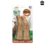 Nylabone Healthy Edibles Wild Venison Chew Treats For Dogs Up To 50 Lbs - 2 Pack. Fixed Price $10.44.