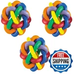 3 Pack Multipet Nobbly Wobbly Rubber Balls Medium. Fixed Price $28.74.