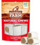 Bacon & Cheese Filled Bones (3-4 Inch, 6 Pack), Limited Ingredient, Natural Stuf. Fixed Price $38.73.