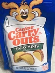 Ship 24 Hours. New-canine Carry Outs Beef Flavor Taco Minis. 4.5 Oz.. Fixed Price $9.88.