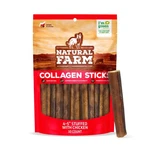 Natural Farm Chicken Stuffed Collagen Chews For Dogs, 4-5 Inch, 10 Pack, Rawhide. Fixed Price $28.78.