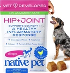 30 Count - Native Pet Collagen Joint Support Chews: Pain & Inflammation Relief. Fixed Price $10.99.