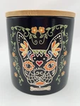 Day Of The Dead Canister Mardi Gras Dog Jar Lid Colorful 5 Treats Eli & Ana. Fixed Price $24.95.