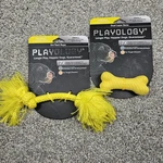 2 Pieces Dog Small Rope Playology 7X Dual Layer Bone Chicken Scented Toys. Fixed Price $6.00.