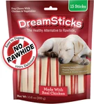 Dreambone Dreamsticks With Real Chicken Chews For Dogs, 15 Count, These Easy-to-. Fixed Price $15.30.