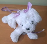 Poochie & Co Y2K Plush Dog Purse Purple White Sequin Faux Fur Mini Bag Kawaii. Fixed Price $11.63.