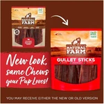 Beef Gullet Chews - 6" Sticks, 25 Pack, Digestible. Fixed Price $43.19.