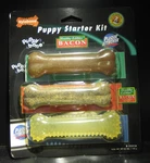 Nylabone Puppy Starter Kit Healthy Edibles Bacon. Fixed Price $13.50.