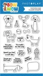 Lot Crafts Stamps + Dies Bow Wow Dogs Let's Pawty Yappy Birthday Pawsitively. Fixed Price $19.99.