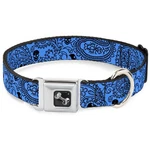 Dog Collar Bone Bandana/skulls Baby Blue/black Large 15-24". Fixed Price $29.63.