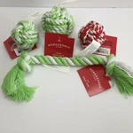 Wondershop Braided Rope Ball Tug Pull Dog Toy Chew Set Green Red. Fixed Price $19.99.