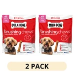2 Pack Milk Bone Brushing Chews Original Chicken Flavor Daily Dental Dog Treats. Fixed Price $35.99.