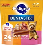 Pedigree Dentastix Dental Chews For Dogs, Small And Toy Breed Treats, Bacon. Fixed Price $6.99.
