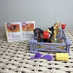 Kenner 1993 Littlest Pet Shop Zoo Indian Ponies Appaloosa Palomino Complete. Fixed Price $24.99.